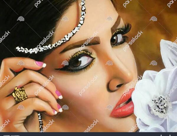 عکس نقاشی صورت عروس