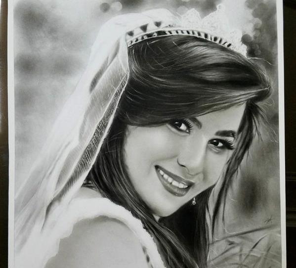 عکس نقاشی صورت عروس