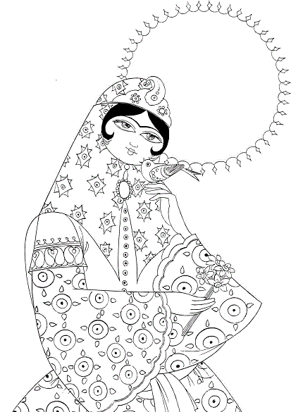 عکس طرح نقاشی ساده سنتی
