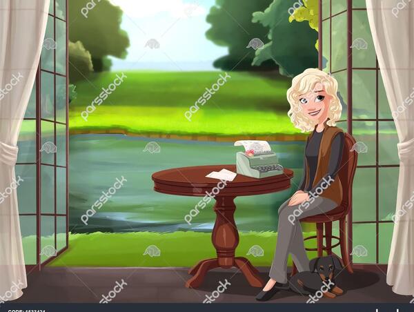 عکس نقاشی دخترانه طبیعت