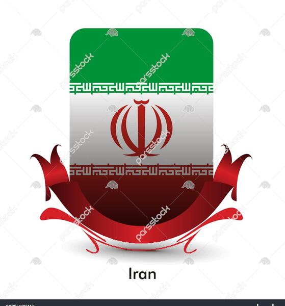 عکس پرچم ایران ایستاده