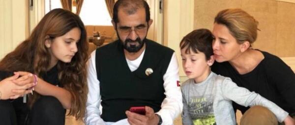 عکس حاکم دبی وهمسرش
