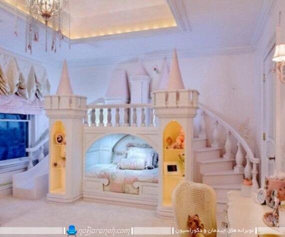 عکس تخت خواب قصری