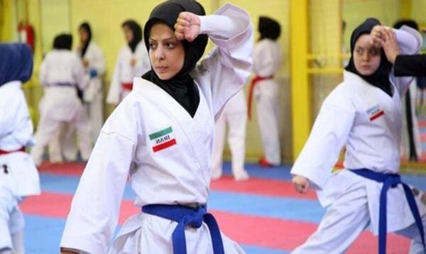 عکس دیانا بازیار مقام سوم بین المللی کاراته