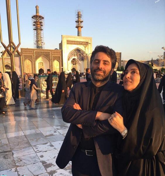 ژست عکس دونفره در حرم