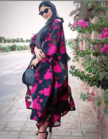 عکس مانتوی سرخابی