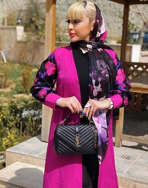 عکس مانتوی سرخابی