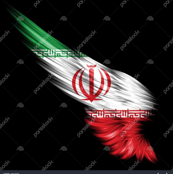 عکس پرچم ایران سیاه سفید