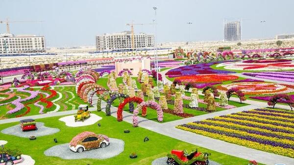 عکس باغ گل دبی