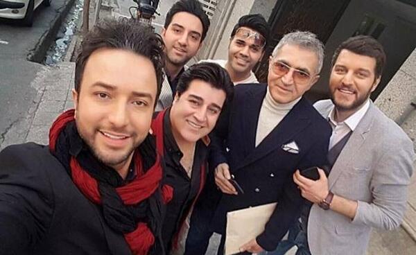 عکس باربد بابایی همسر و فرزندان