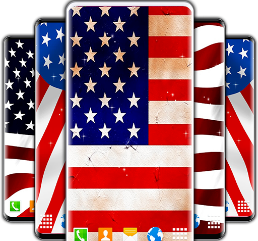 عکس زمینه پرچم امریکا