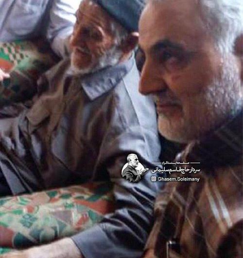 عکس روز پدر سردار سلیمانی