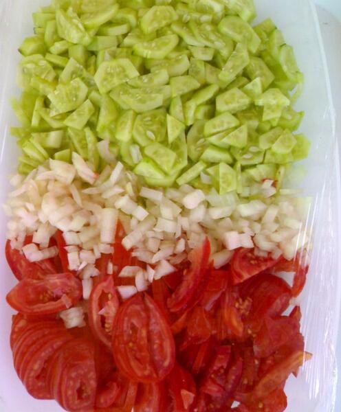 عکس سالاد طرح پرچم ایران