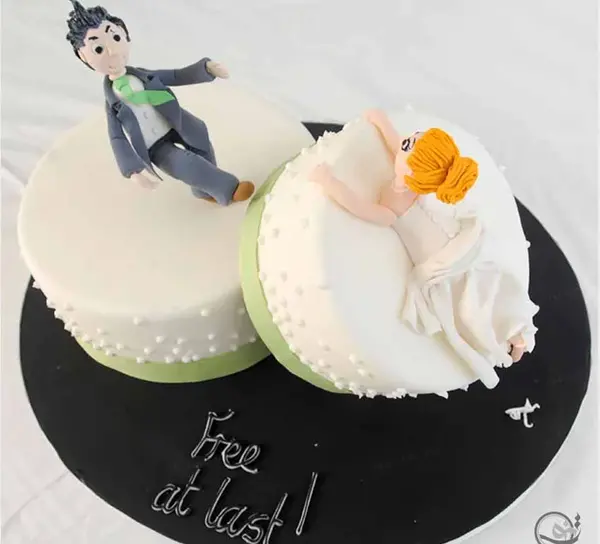 عکس کیک طلاق مرد