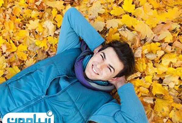 ژست عکس پاییزه پسرانه