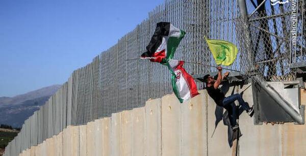 عکس پرچم ایران و فلسطین