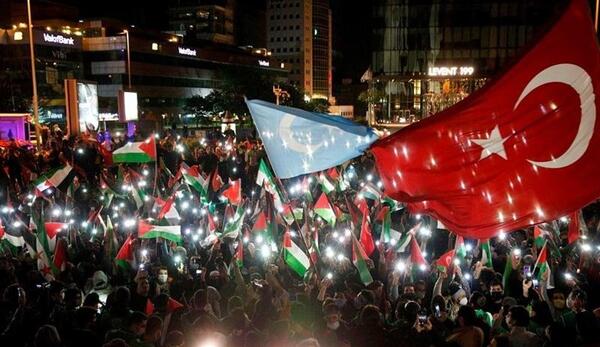 عکس پرچم ایران و فلسطین