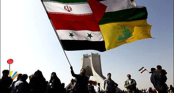 عکس پرچم ایران و فلسطین