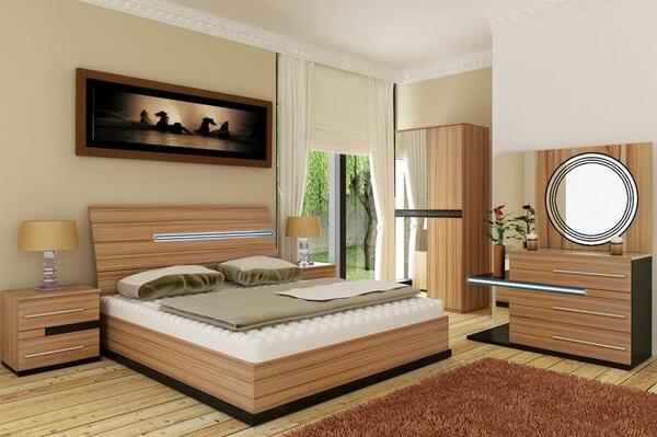 عکس تخت خواب چوبی