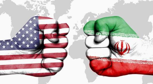 عکس پرچم امریکا و ایران