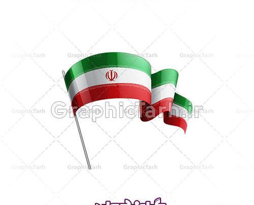 عکس پرچم ایران کج