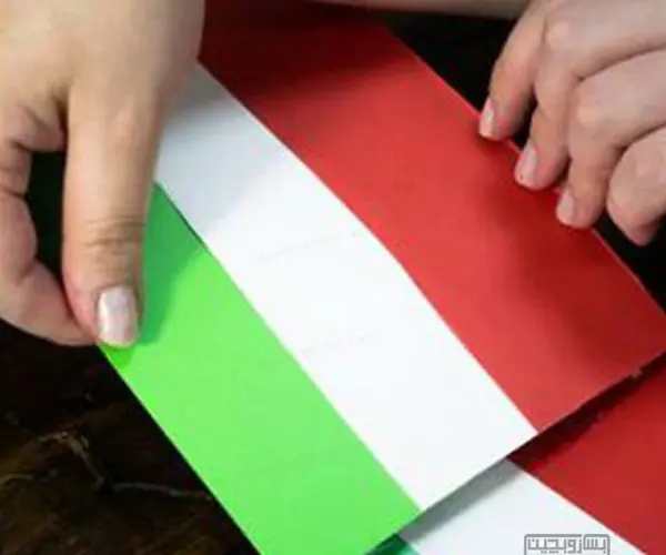 عکس پرچم ایران کاغذی