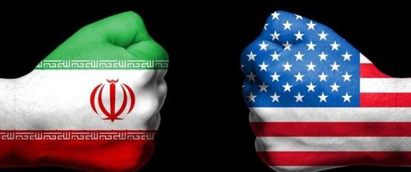 عکس پرچم آمریکا و ایران