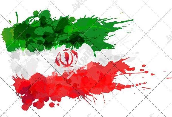 عکس پرچم ایران نقاشی شده