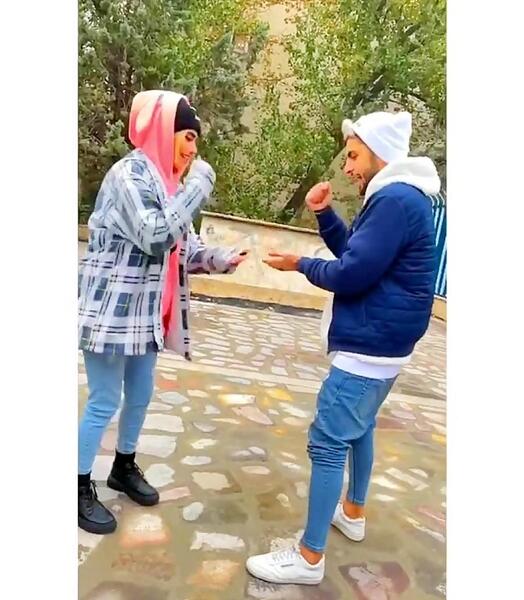 عکس دیانا با متین