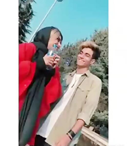 عکس دیانا با متین