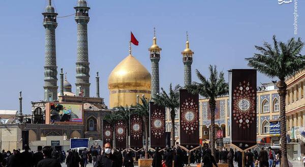 عکس حرم حضرت معصومه در محرم