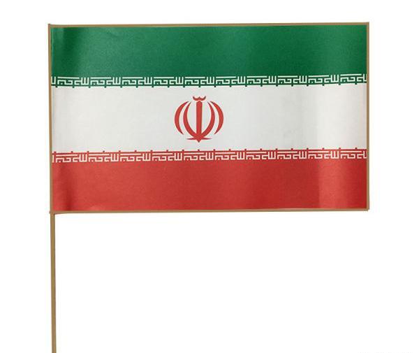 عکس پرچم ایران با چوب