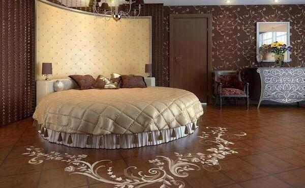 عکس تخت خواب گرد