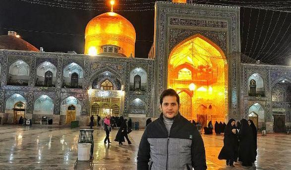 ژست عکس حرم امام رضا