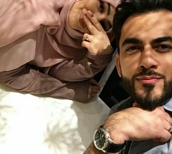 ژست عکس دونفره با حجاب سلفی