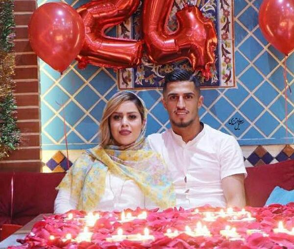 ژست عکس تولد همسر