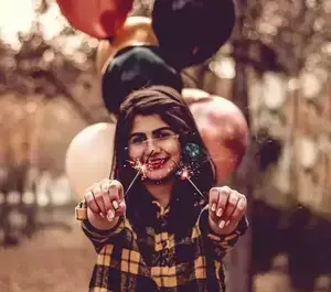عکس ژست عکاسی تولد فضای باز