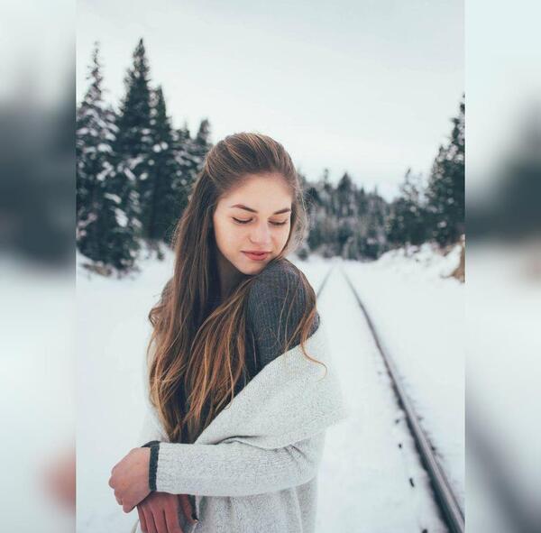 عکس ژست عکاسی با لباس زمستانی