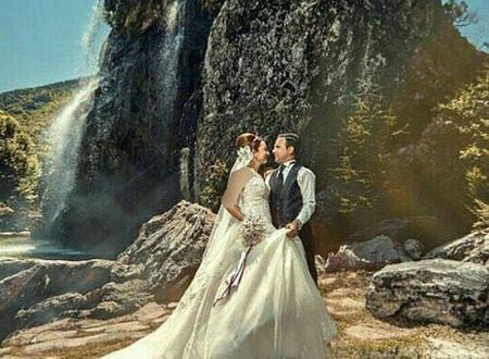 عکس ژست آتلیه عروس و داماد
