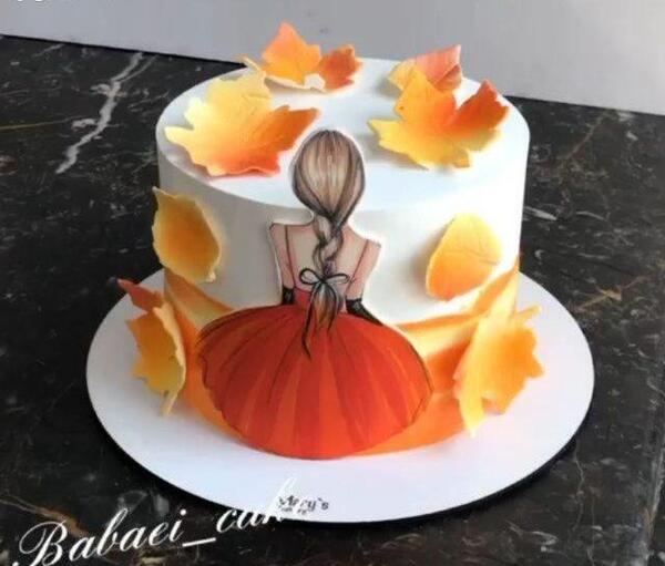 عکس کیک پاییزی