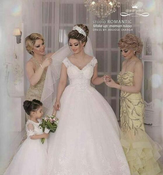 عکس نی نی دختر با لباس عروس