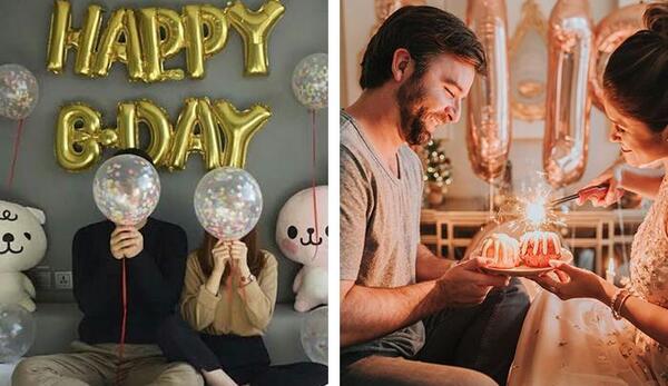 ژست عکس دونفره برای تولد