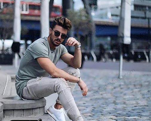 اسپرت ژست عکس مردانه در فضای باز