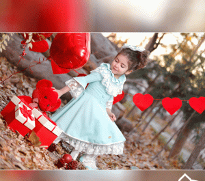 ژست عکس تولد کودک در طبیعت