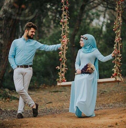 ژست عکس روی تاب