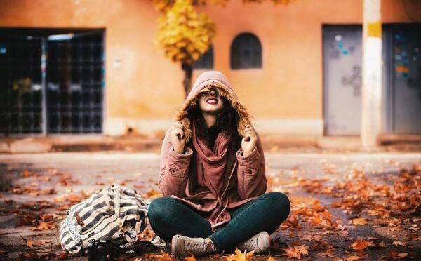 ژست عکس پاییزی