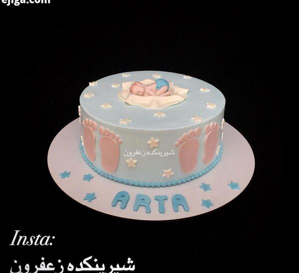 عکس نی نی روی کیک