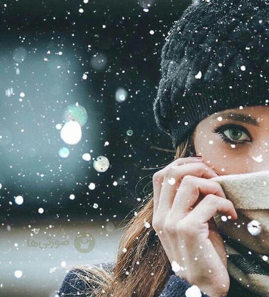 عکس ژست عکاسی زمستانی دخترانه