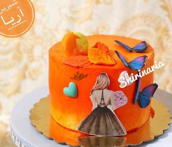 عکس کیک نارنجی