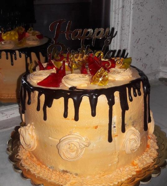 عکس کیک نارنجی